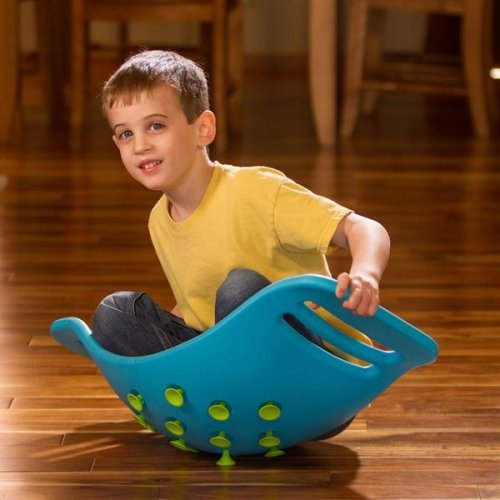 Детская балансировочная доска с присосками Teeter Popper Fat Brain Toys Синий F0951ML