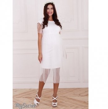 Платье нежное для беременных и кормящих MySecret Dorotie DR-47.202 молочный