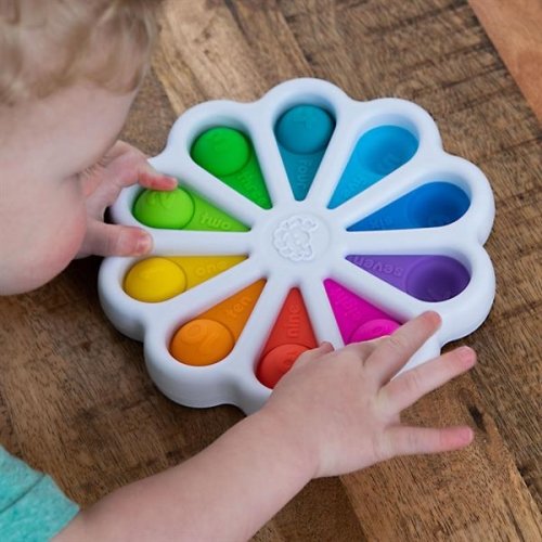 Детская игрушка тактильная Fat Brain Toys dimpl digits Цветные лепестки F275EN