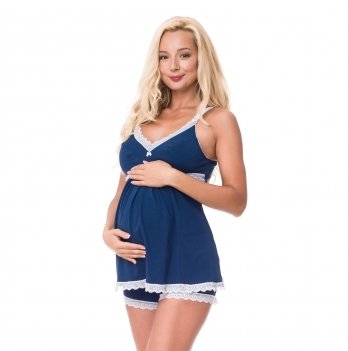 Пижама для беременных и кормящих мам DISSANNA 3081