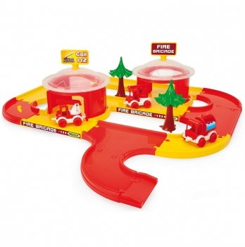 Игровой набор для детей Wader Play Tracks City Пожарная станция 53510