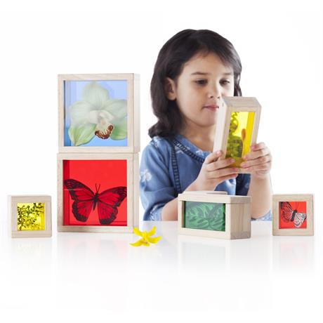 Набор блоков Natural Play Guidecraft G3085 Сокровища в ящиках разноцветный