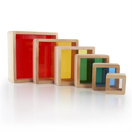 Набор блоков Block Play Guidecraft G5066 Цветная Пирамидка