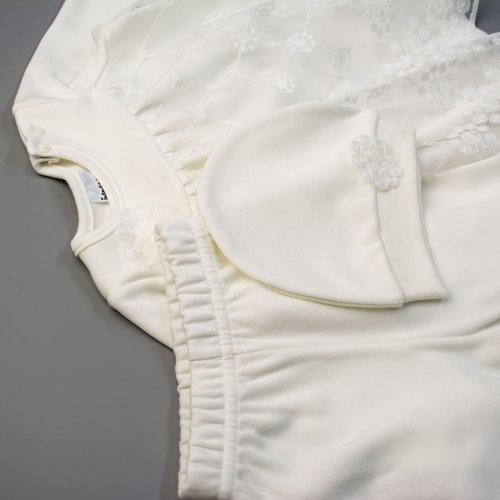 Комплект для крещения девочки Interkids Аннушка 0-12 мес Шампань 6218