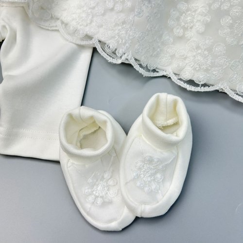 Комплект для крещения девочки Interkids Аннушка 0-12 мес Шампань 6218