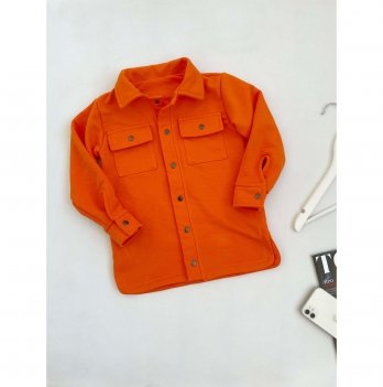 Теплая детская рубашка My Little Fish Сафари 1-2 года Оранжевый 1356