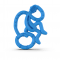 Игрушка-прорезыватель Matchistick Monkey Танцующая обезьянка, 10 см, синий