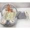 Кокон для новорожденных Happy Luna BabyNest Plush Лисичка Серый/Оранжевый 0146