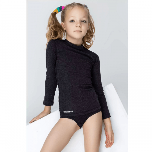 Детское термобелье для девочки TotalFit Iceland 4 - 16 лет Темно-серый TRD1-V+TSD1-V