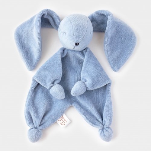Набор для новорожденного ELA Textile&Toys Подуша и игрушка для сна Зайчик Джинс KPS001JEANS