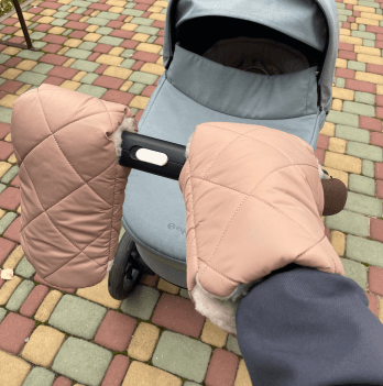 Муфта на коляску на овчине Merrygoround Капучино MR_023