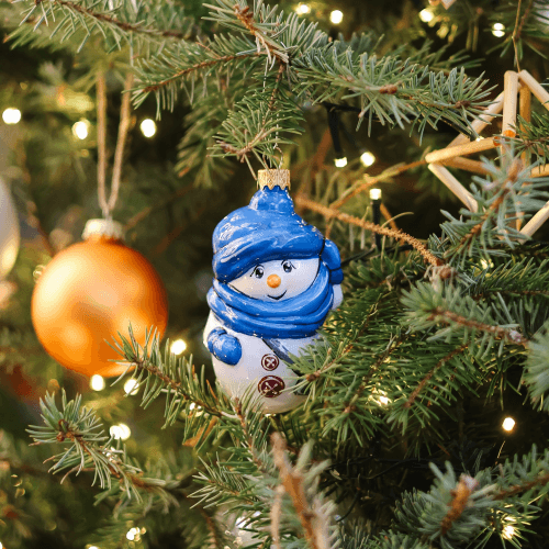 Елочная игрушка Rizdviani Istorii Сніговик Добряк 12,5 см 4820001178814