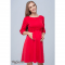 Платье для беременных и кормящих из трикотажа джерси, Юла мама, красное Размер S
