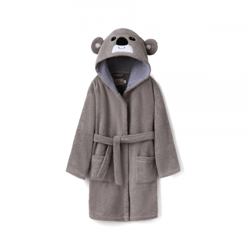 Махровый халат для детей Sasha Koala 7 - 10 лет Махра Серый 4406/4