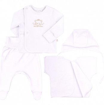 Набор одежды для новорожденных Bembi 1 - 1,5 мес Интерлок Бежевый КП222