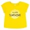 Летний костюм для девочки футболка и шорты Bembi 9 - 18 мес Супрем Желтый/Черный КС702