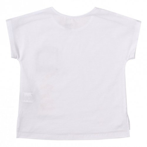 Летний костюм для девочки футболка и шорты Bembi 7 - 13 лет Супрем Белый/Черный КС707