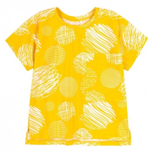 Комплект для девочки футболка и лосины Bembi 1,5 - 3 лет Супрем Желтый/Черный КС709