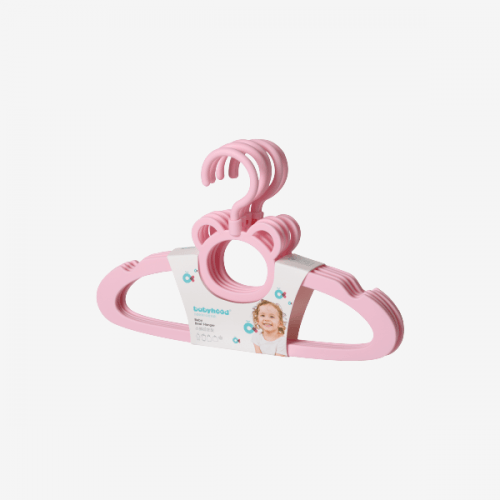 Набор детских вешалок для одежды Babyhood Мишка 5 шт Розовый BH-724P