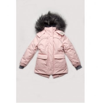 Зимняя куртка для девочки Модный карапуз Розовый 03-00887