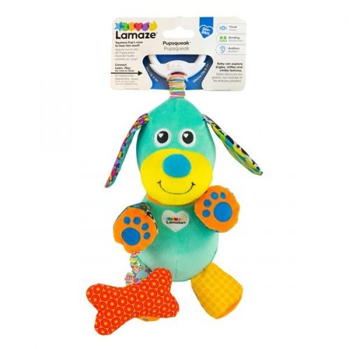 Детская игрушка на коляску Lamaze Собачка со звуком  L27023