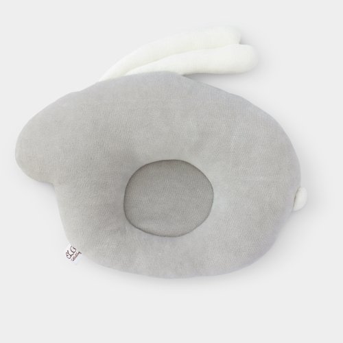 Набор для новорожденного ELA Textile&Toys Подуша и игрушка для сна Зайчик Светло-серый KPS001LGREY