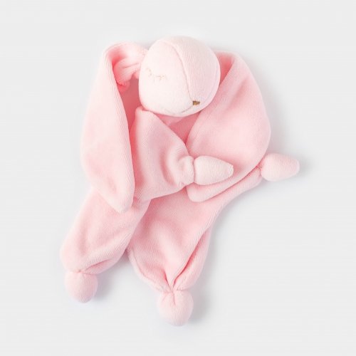 Набор для новорожденного ELA Textile&Toys Подуша и игрушка для сна Зайчик Розовый KPS001PINK
