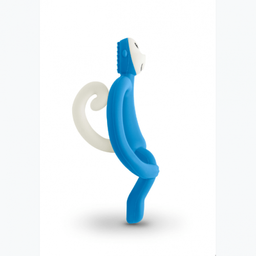 Игрушка-прорезыватель Matchistick Monkey Обезьянка, 10,5 см, синяя
