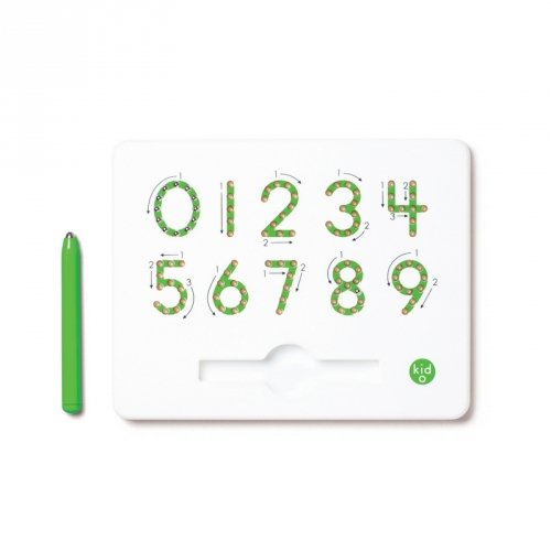 Магнитная доска Kid O для изучения цифр от 0 до 9, 3+ (цвет зеленый)