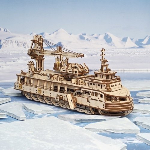 Деревянные пазлы 3D Ukrainian Gears Научно-исследовательское судно 70135