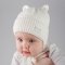 Зимняя шапка с ушками для новорожденных ДоРечі 0 - 12 мес Белый 2008