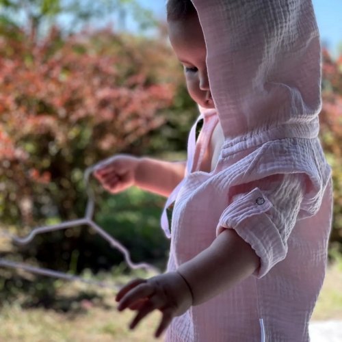 Муслиновая туника детская MWing 2 - 6 лет Муслин Розовый 090-56