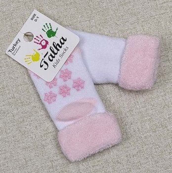Детские носки для девочки из махры Talha Белый 9 мес-5 лет н-13_3-01