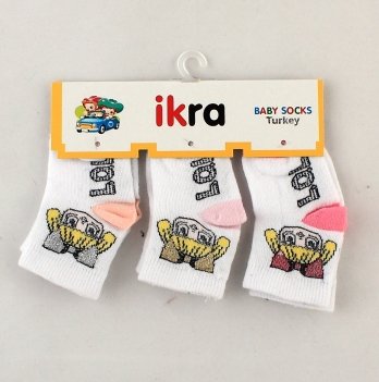 Детские носки для девочки Ikra Белый 0-6 мес n-20-0