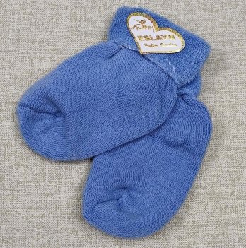 Детские махровые носки для новорожденных Aleyna Голубой 0-6 мес н-24