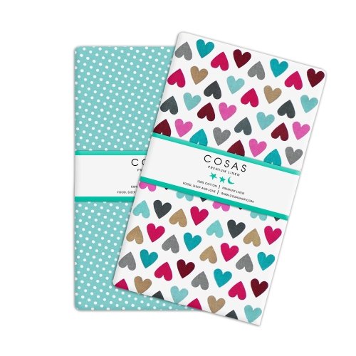 Детские наволочки Cosas Love Dots Mint Бязь 40х60 см