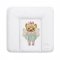 Пеленальный матрасик Cebababy Fluffy Puffy Белый/Зеленый 75х72 см W-144-132-680