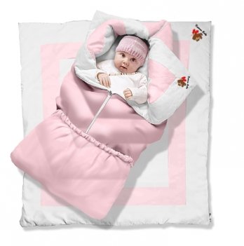 Одеяло конверт для новорожденных Ontario Baby Elite Котенок Розовый ART-0000214