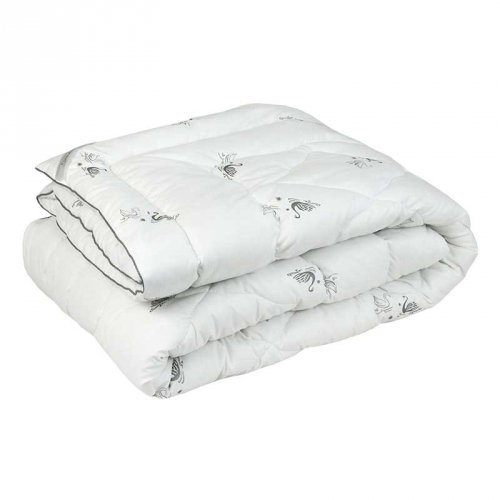 Демисезонное одеяло евро двуспальное Руно Silver Swan 200х220 см Белый 322.52_Silver Swan_demi
