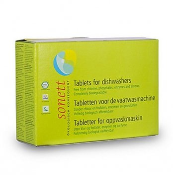 Органические таблетки для посудомоечных машин Sonett. 25 шт