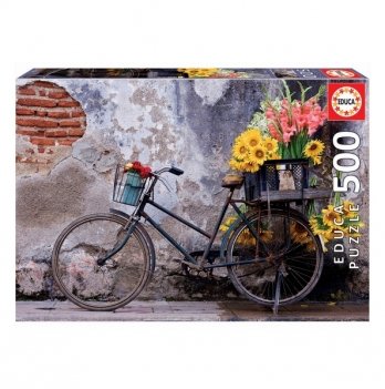 Пазлы Educa Велосипед и цветы 500 шт 17988