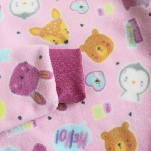 Флисовая пижама детская Ladan Животные 1 - 12 лет Флис Фиолетовый PD15