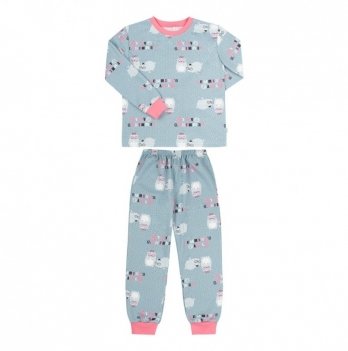 Пижама детская Bembi 2 - 5 лет Байка Индиго/Розовый ПЖ55