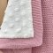 Плед для новорожденных вязаный Маленькая Соня Wellsoft Рогожка Темно-розовый 9351470