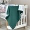Плед для новорожденных вязаный Маленькая Соня Wellsoft Рогожка Зеленый 9351611