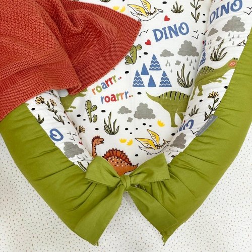 Кокон для новорожденных Маленькая Соня Baby Design Дино олива Оливковый 5019463