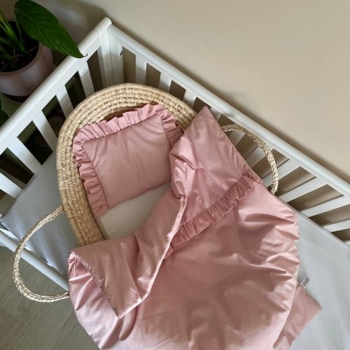 Комплект плед и подушка для новорожденных BBChic Пудровый 5140019