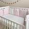 Детское постельное белье и бортики в кроватку Маленькая Соня Shine Розовый зигзаг Розовый 024709