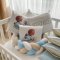 Детское постельное белье и бортики в кроватку Маленькая Соня Art Design Baby Teddy голубой Голубой/Бежевый 0239107