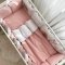 Детское постельное белье и бортики в кроватку Маленькая Соня Art Design Пионы Розовый 023980